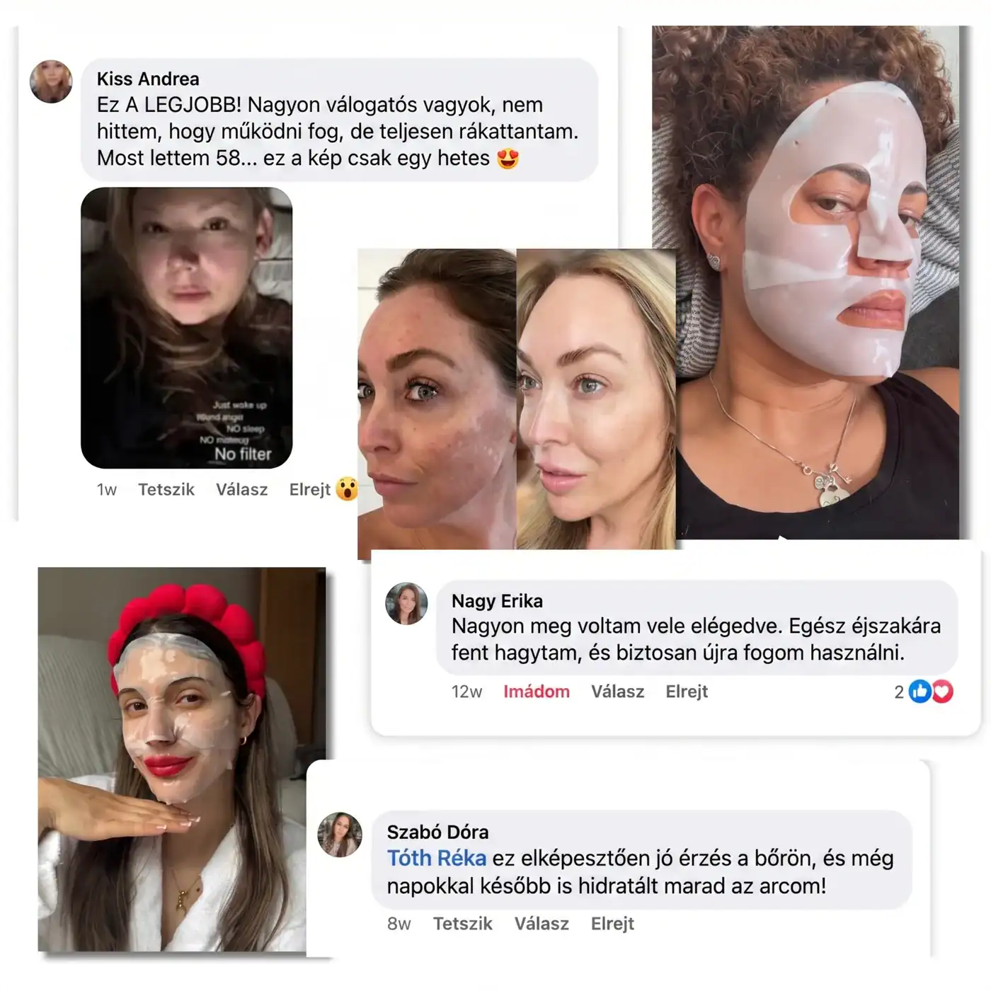 Vásárlói visszajelzések a Selia Bio-Kollagén Maszkról